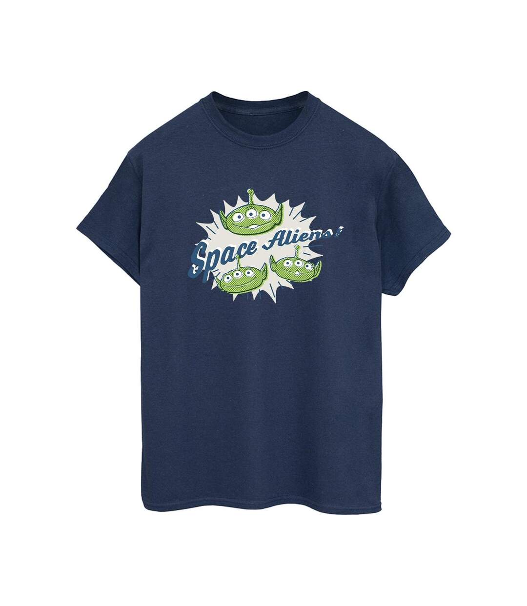 Disney Womens/Ladies Toy Story Aliens Cotton Boyfriend T-Shirt (Bleu marine) - UTBI46926-1