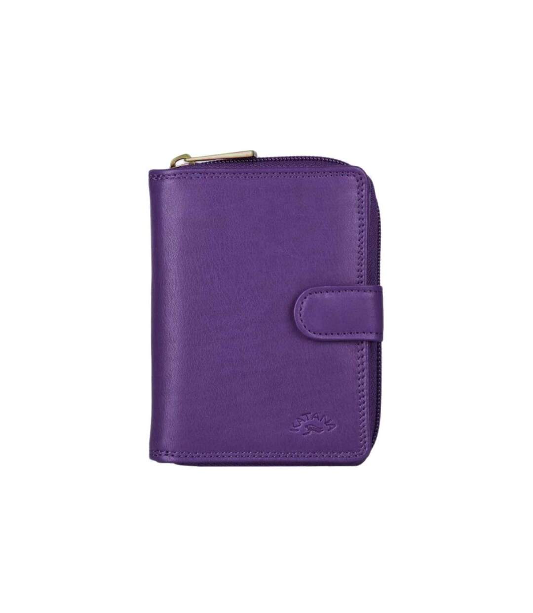 Katana - Portefeuille compact en cuir - violet - 8743-1