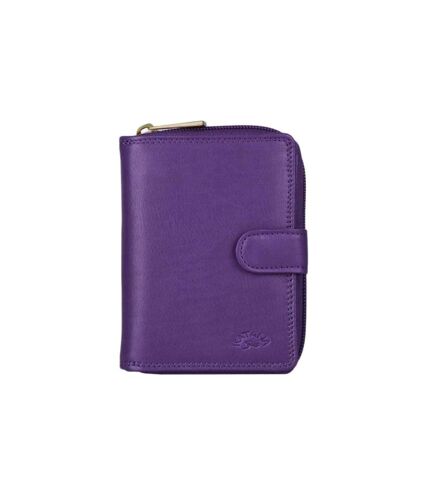 Katana - Portefeuille compact en cuir - violet - 8743