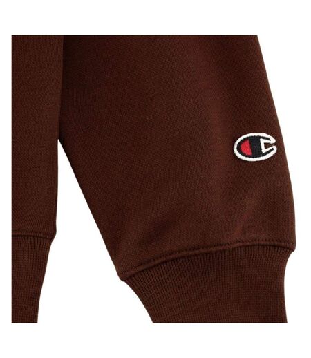 Sweat À Capuche Motif/style Logo Sur Poitrine Femme Marron Champion