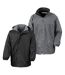 Result Mens Reversible StormDri 4,000 Waterproof Windproof Anti pilling Fleece J (Black/Grey)