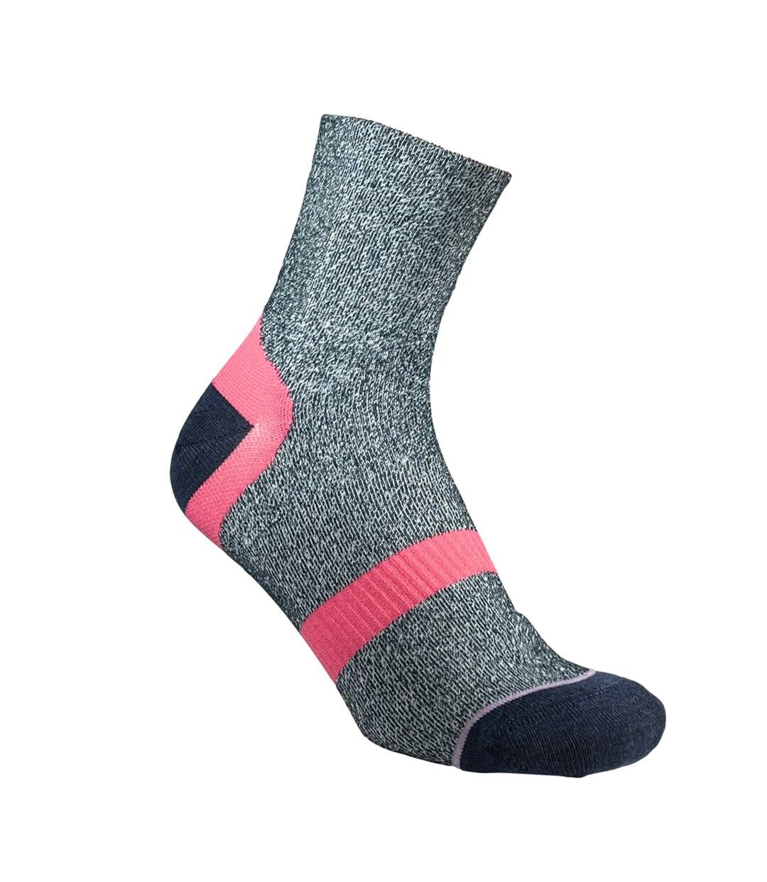 Socquettes Femme Bleu Marine Mauve 1000 Mile-2