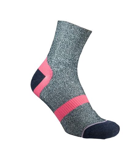 Socquettes Femme Bleu Marine Mauve 1000 Mile