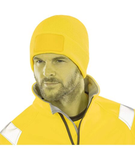 Recycled thinsulate beanie fluorescent yellow Result Genuine Recycled