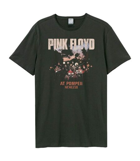 T-shirt Style Pink Floyd Pompeii Live Adulte Charbon Amplified