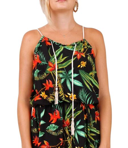 Robe d'été  bretelles fleuries - Chic et décontractée pour profiter du soleil