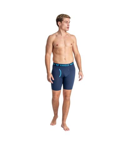 Pack Of 3  Mens Trunken Boxer Shorts  Blue Kandor