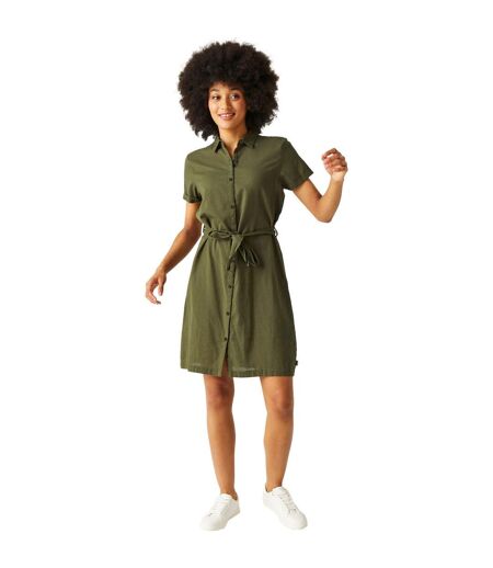 Robe Chemisier Rema Femme Vert Regatta