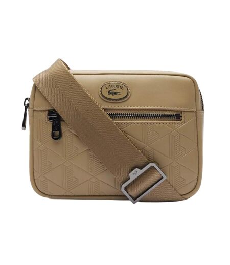 Nomogramme Leather Reporter Bag One Size Beige Lacoste