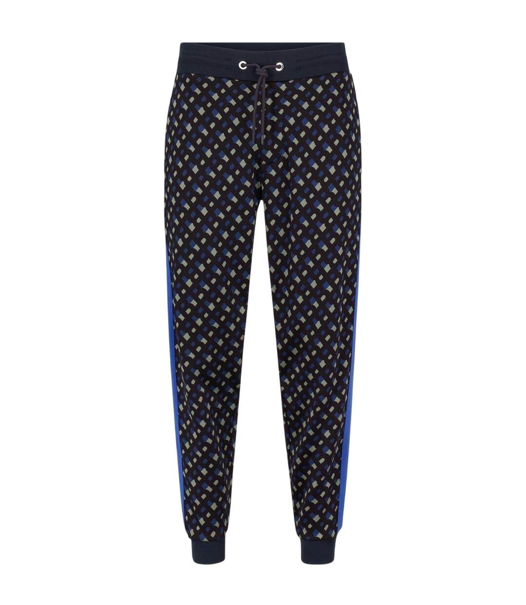 Pantalon De Jogging Motif/style Géométrique Lamont Homme Bleu Foncé Boss-2