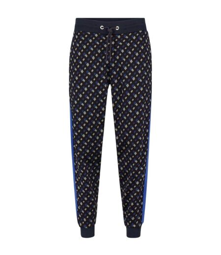 Pantalon De Jogging Motif/style Géométrique Lamont Homme Bleu Foncé Boss