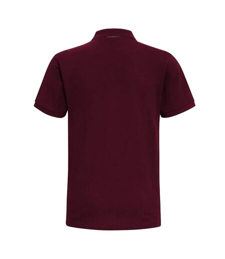 Asquith & Fox Mens Classic Fit Contrast Polo Shirt (Burgundy/ Charcoal) - UTRW4810