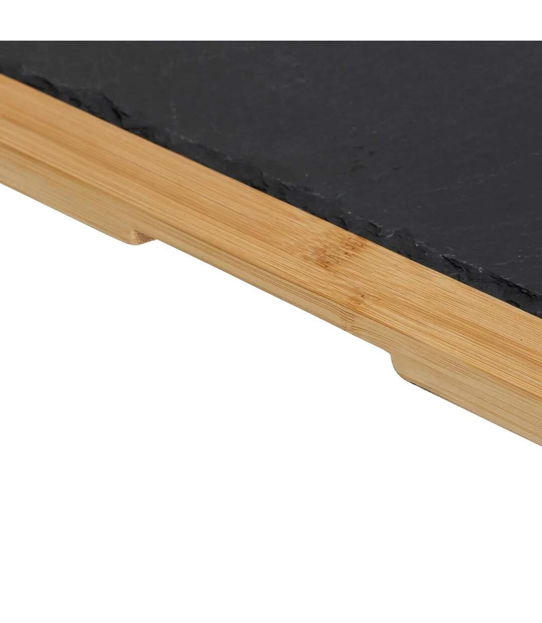 Assiette de Présentation Bambou & Ardoise 45cm Gris-3