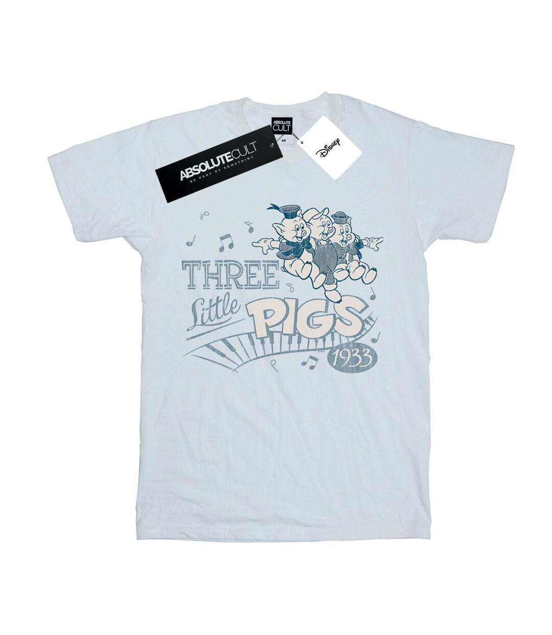Disney - T-shirt THREE LITTLE PIGS - Femme (Blanc) - UTBI17710-1