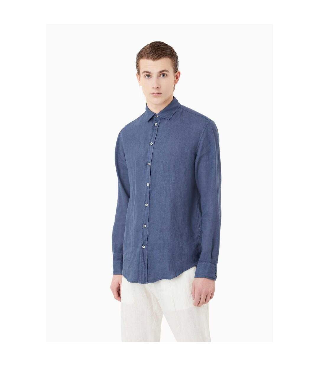 Chemise Motif/style Uni Homme Bleu Emporio Armani-1