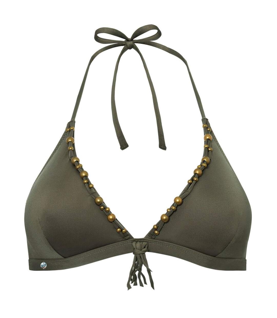 Haut de maillot triangle kaki Hippies by Brigitte Bardot-1