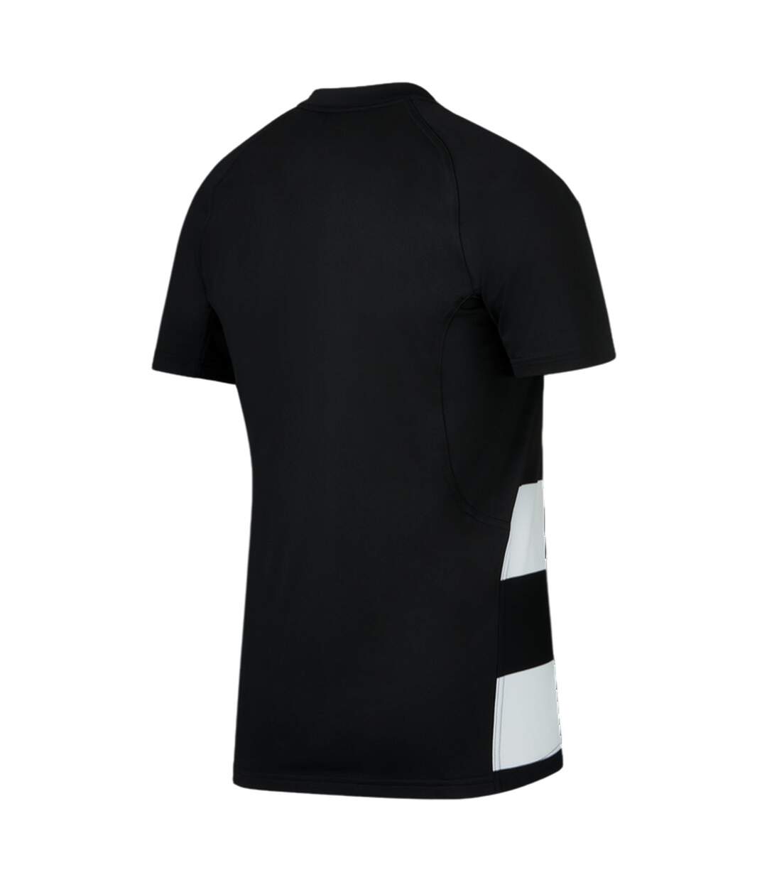 T-shirt Manches Raglan Rugby Motif/style Rayures Contrastées Homme Noir Blanc Nike-2