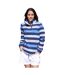 Sweat Motif/style Rayé Femme Bleu Hivernal Lazy Jacks-1