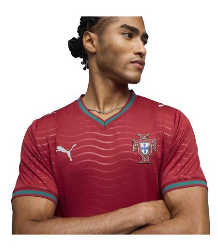 Mens Portugal Fc Home Shirt Red Green Puma