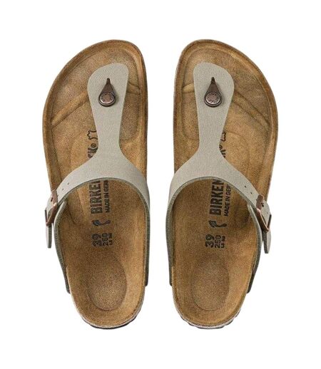 Tongs Gizeh Femme Beige Gris Birkenstock