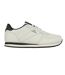 Mens Classic Coated Leather Trainers Chalk Black Slazenger-1
