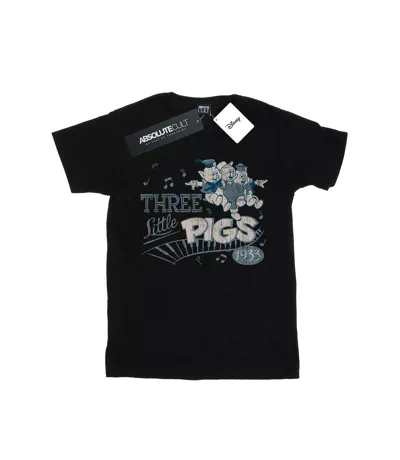 Disney - T-shirt THREE LITTLE PIGS - Femme (Noir) - UTBI17710