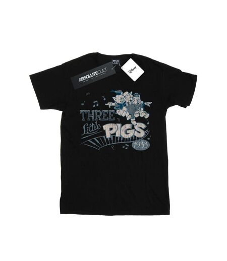 Disney - T-shirt THREE LITTLE PIGS - Femme (Noir) - UTBI17710