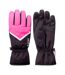 Gants De Ski Baixa Femme Noir Rose Hi-Tec-3