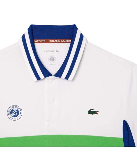 Polo Roland Garros Homme Blanc Lacoste