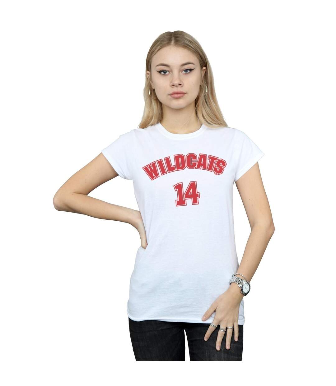 Disney T-shirt en coton High School Musical The Musical Wildcats 14 Femmes/Dames (Blanc) - UTBI24354-2