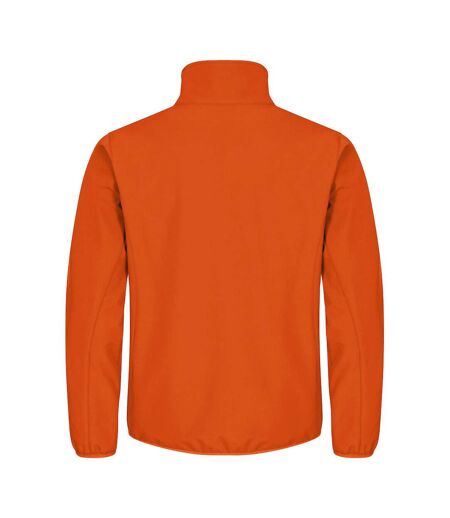 Mens Classic Soft Shell Jacket Blood Orange Clique