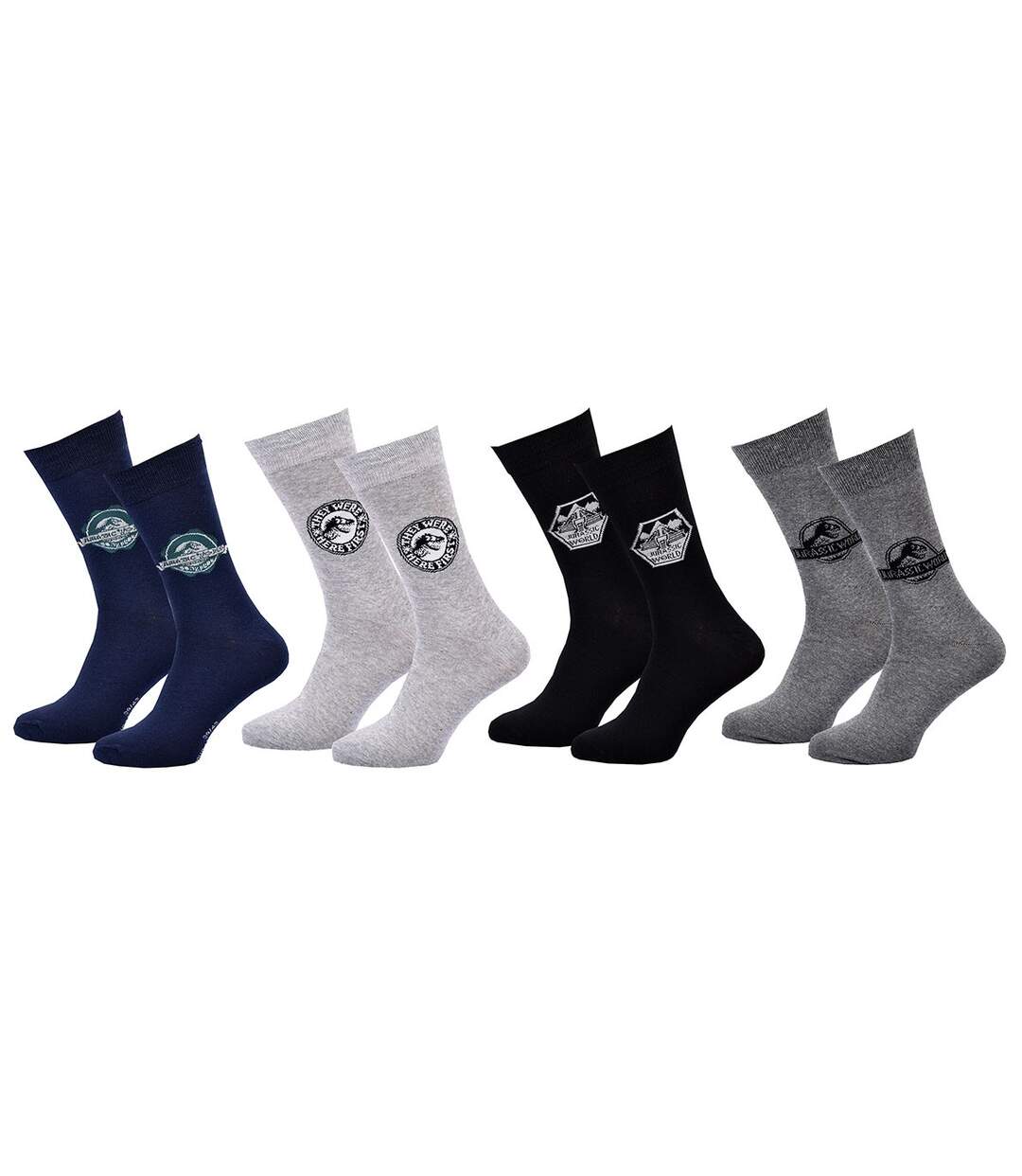 Chaussettes Pack HOMME JURASSIC Pack de 4 Paires 2187