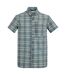 Chemise De Voyage Manches Courtes Motif/style À Carreaux Homme Bleu De Gris À Carreaux Regatta-2