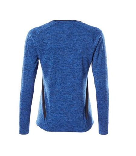 T-shirt Manches Longues Accelerate Femme Azur Bleu Marine Foncé Mascot