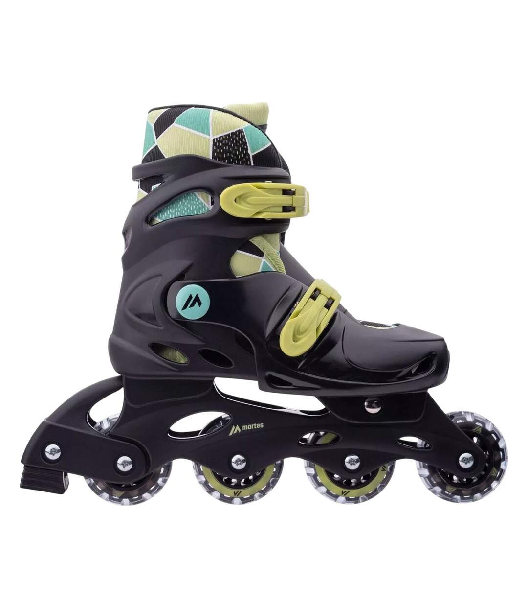 Patins À Roulettes Alignées Dirion Enfant 34,5-34,5-38-38 Fr Noir Vert Clair Vert Clair Martes Essential-3