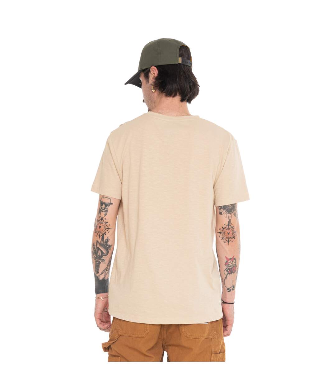 T-shirt homme regular en slub heavy wash print devant Track Vondutch-3
