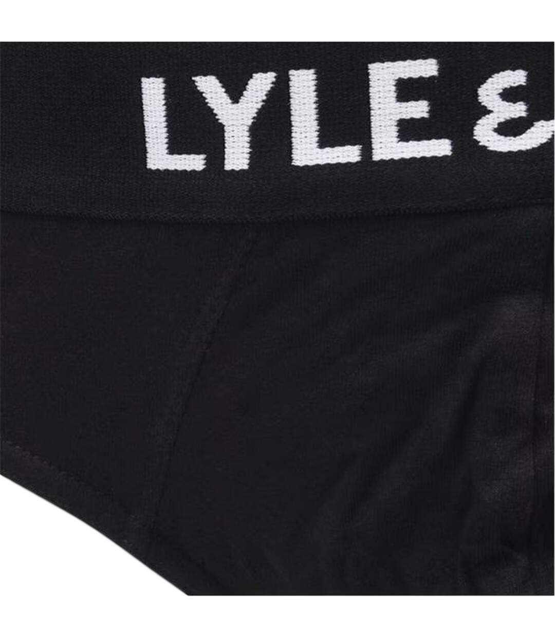Lot De 3  Slips Motif/style Marque Homme Noir Lyle & Scott-3