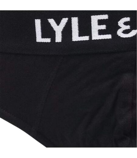 Lot De 3  Slips Motif/style Marque Homme Noir Lyle & Scott