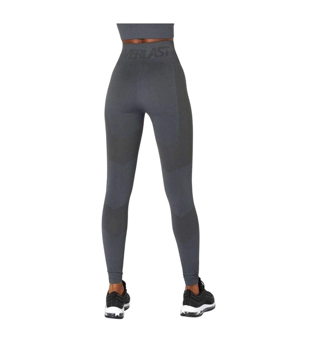 Womens/ladies Racer Leggings Shark Grey Everlast-2