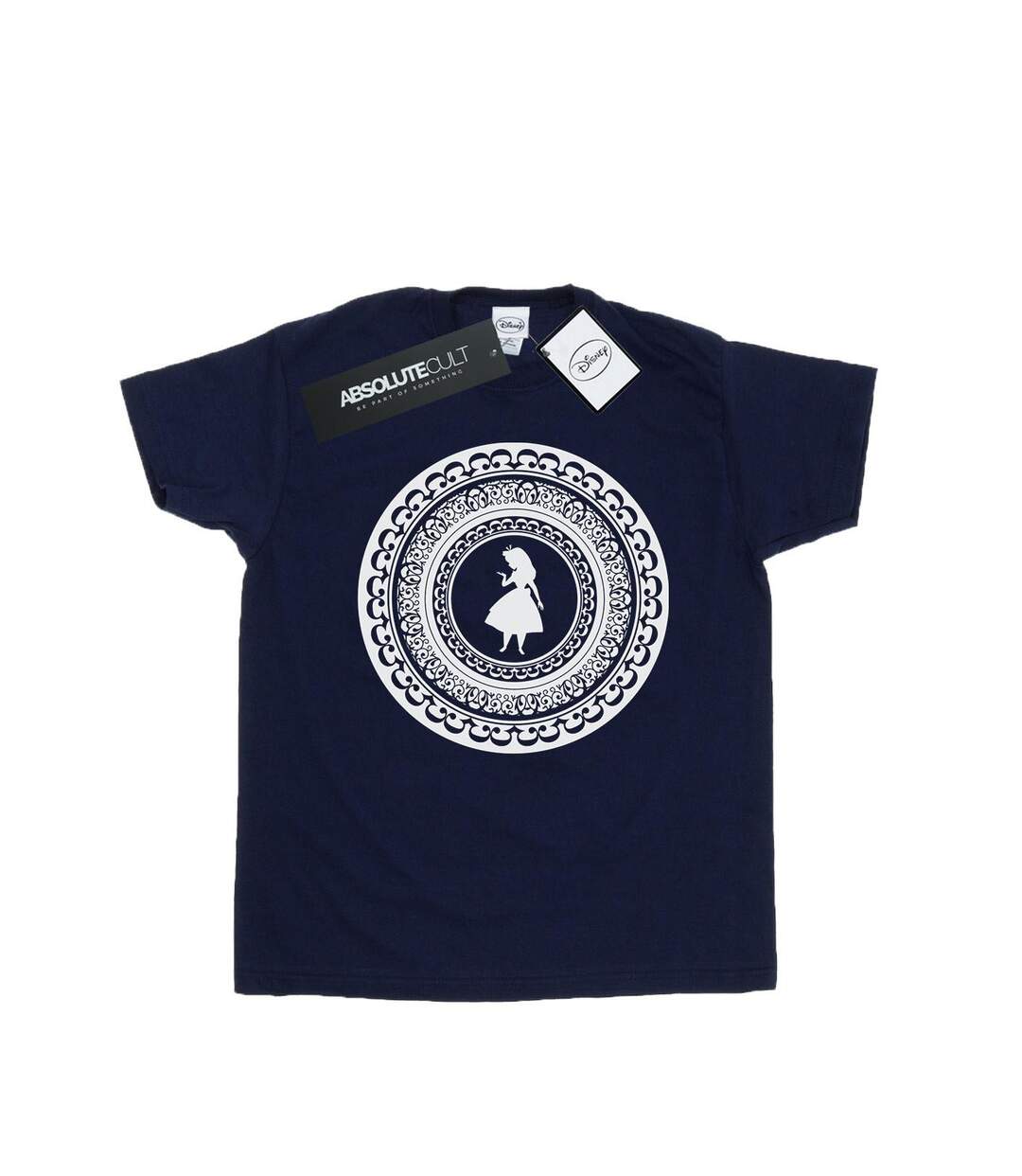 Disney Womens/Ladies Alice In Wonderland Circle Cotton Boyfriend T-Shirt (Bleu marine) - UTBI8543-1
