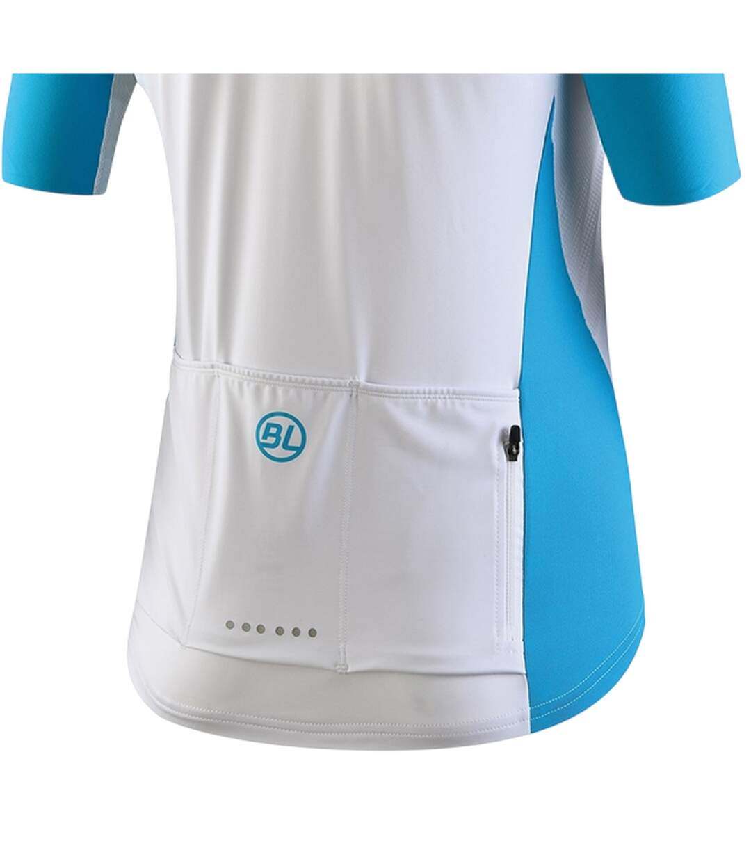 Womens/ladies Karol Full Zip Short-sleeved Jersey Turquoise Bicycle Line-4
