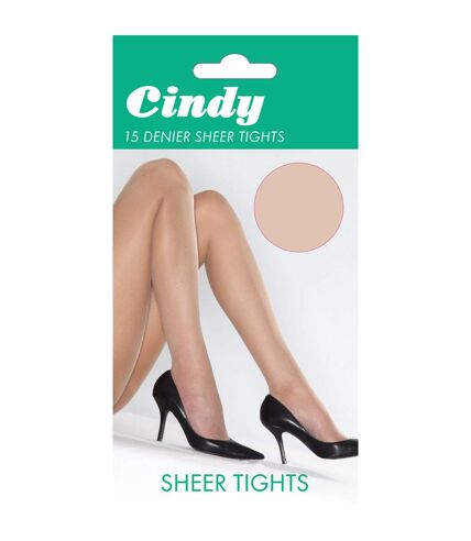 Cindy Womens/Ladies 15 Denier Sheer Tights (1 Pair) (Bamboo)