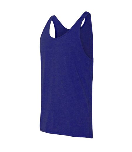 Canvas Womens/Ladies Jersey Sleeveless Tank Top (Heather Navy Blue)