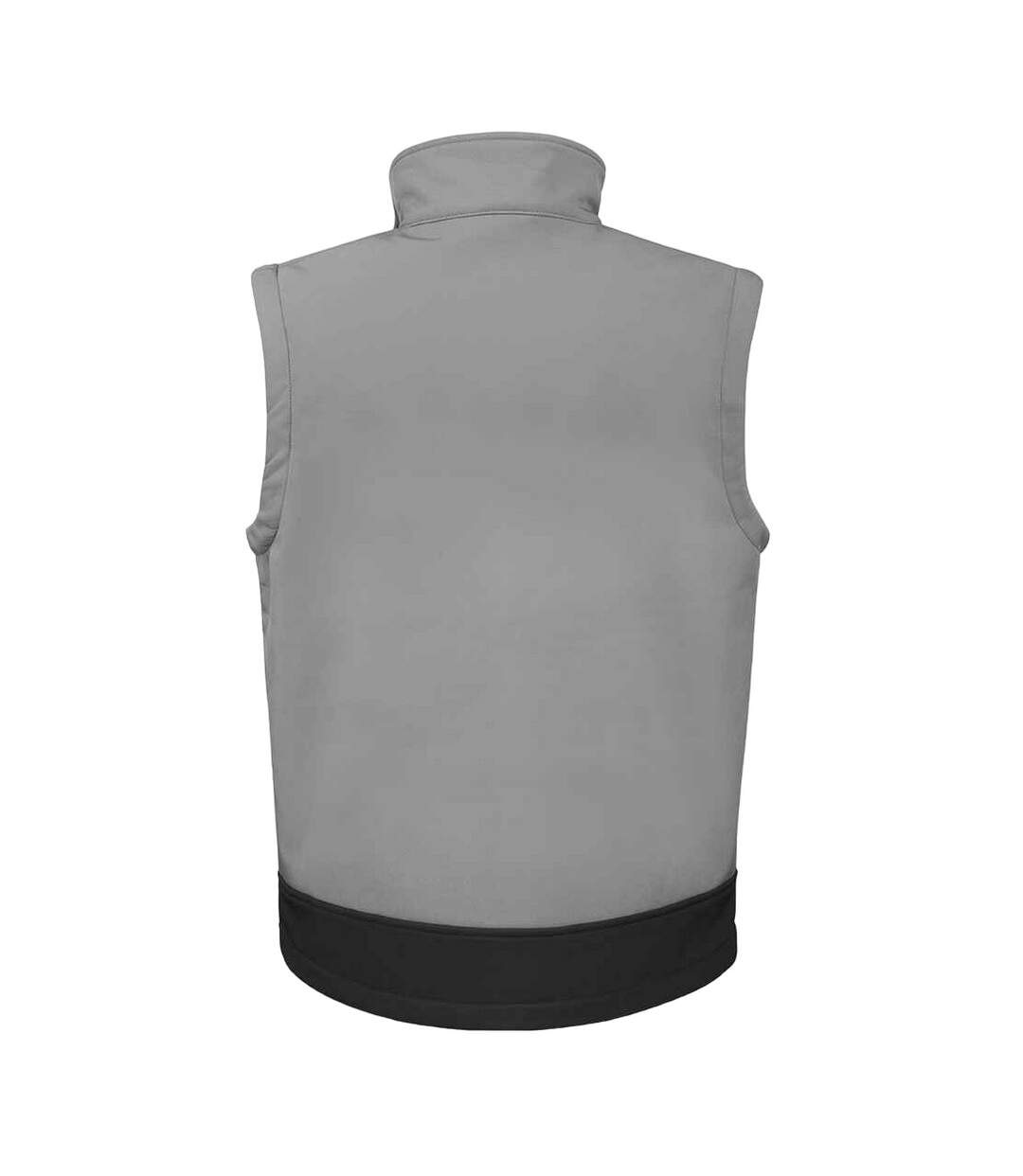 Mens soft shell bodywarmer workguard grey/black Result-2