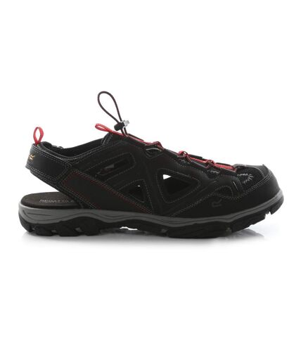 Regatta Mens Westshore III Walking Shoes (Black/True Red) - UTRG7771