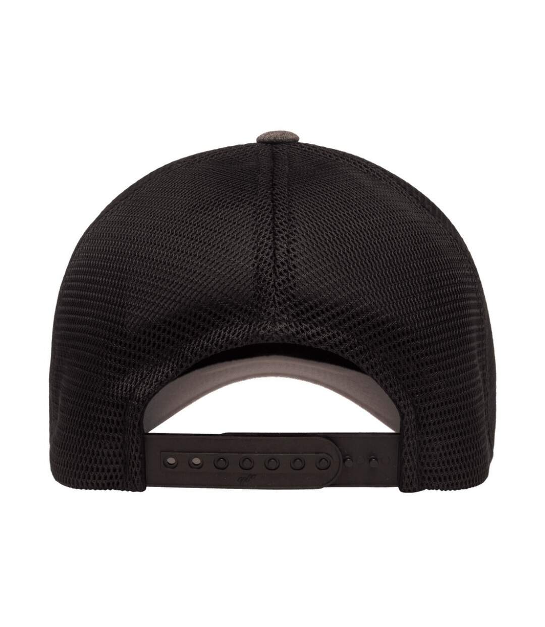 Unisex adult 110 mesh two tone cap charcoal/black melange Flexfit-2