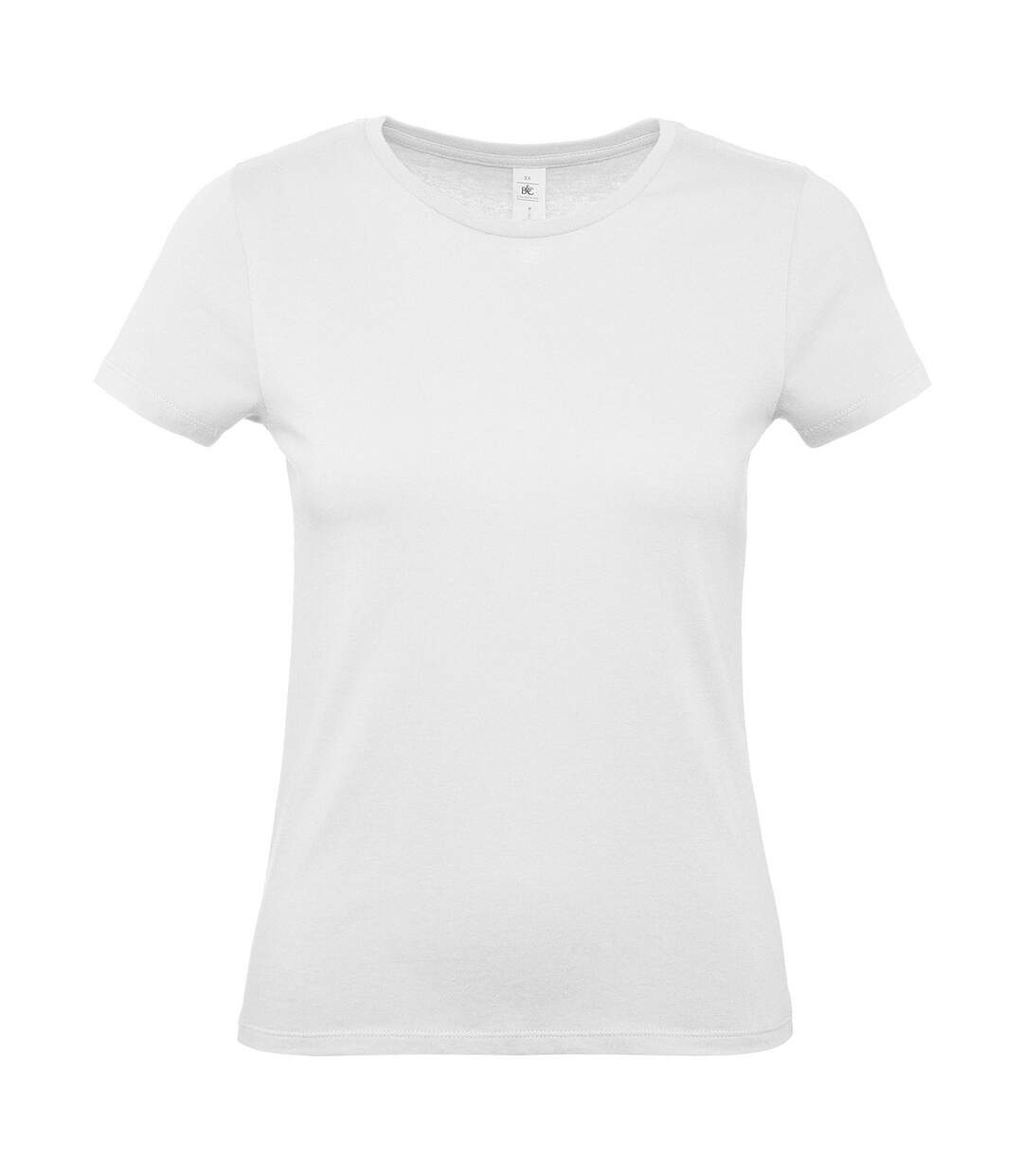 Womens/ladies #e150 t-shirt white B&C-1