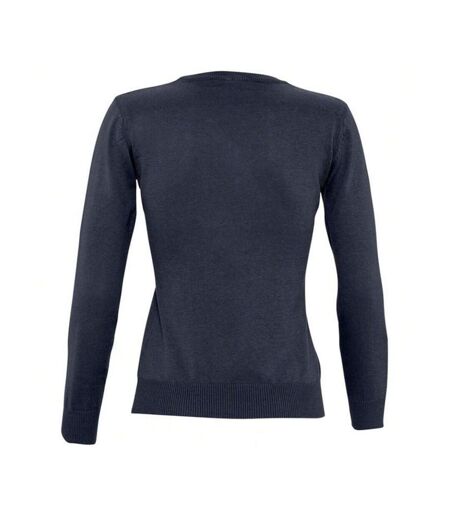 Sweat Galaxy Femme Bleu Marine SOLS