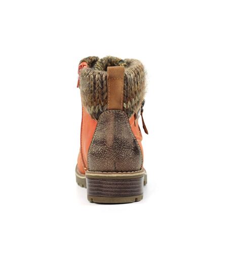 Bottines Millie Femme Orange Lunar