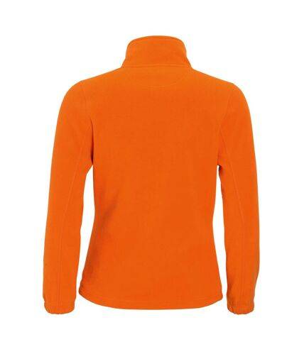 SOLS Womens/Ladies North Full Zip Fleece Jacket (Orange)